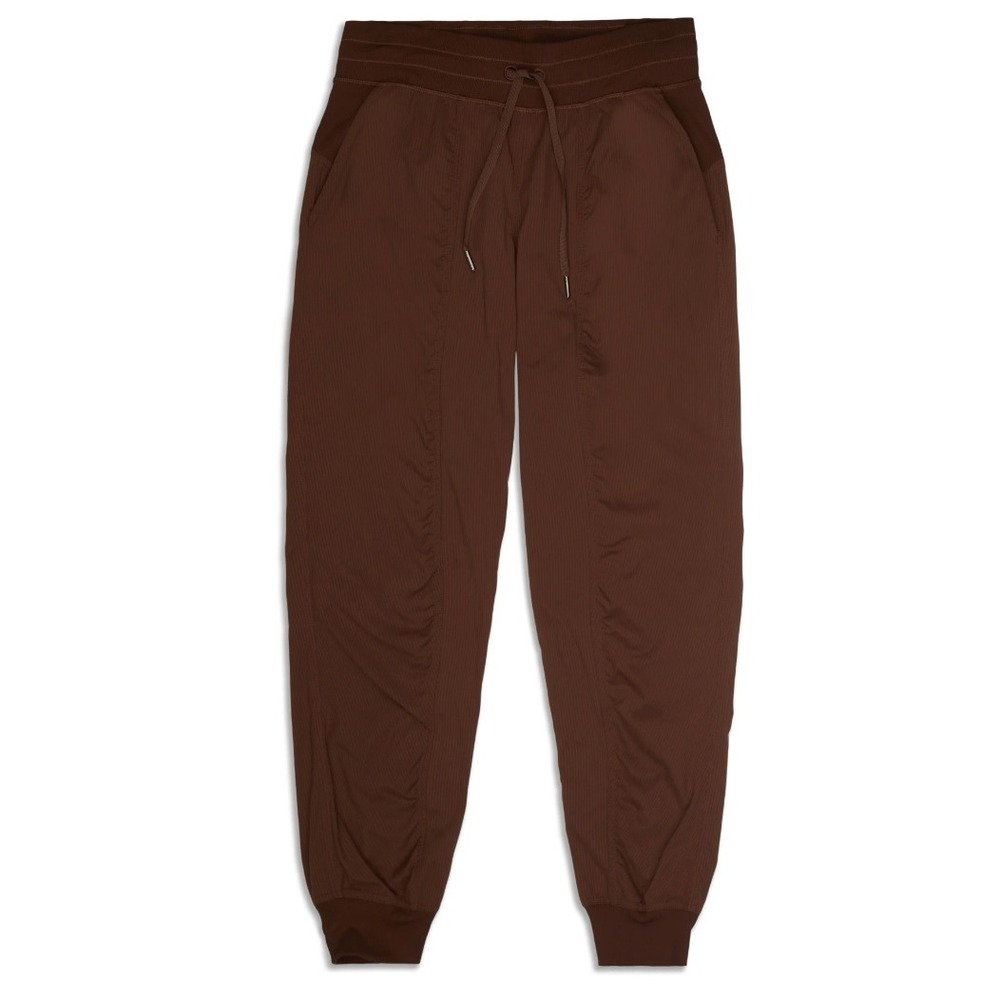 Lululemon Dance Studio Mid-Rise Jogger Java Brown Size 6 Ribbed Waistband Pants